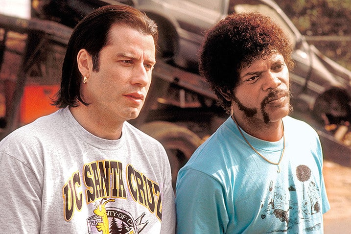John Travolta and Samuel L. Jackson in Pulp Fiction