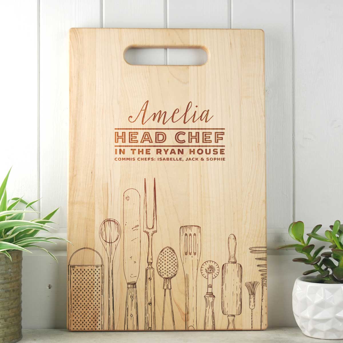 Personalised Gift for Her Chopping board