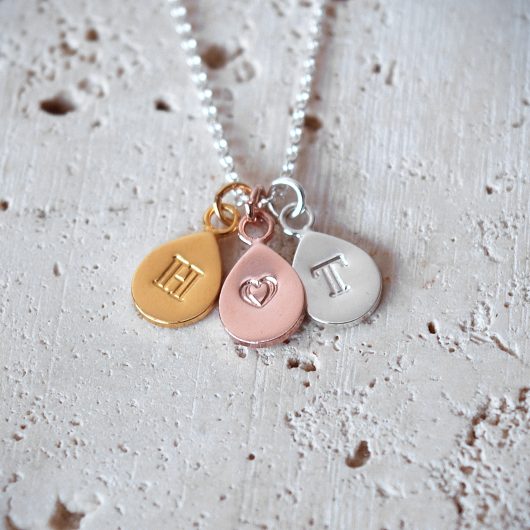3 Drop Intital Necklace