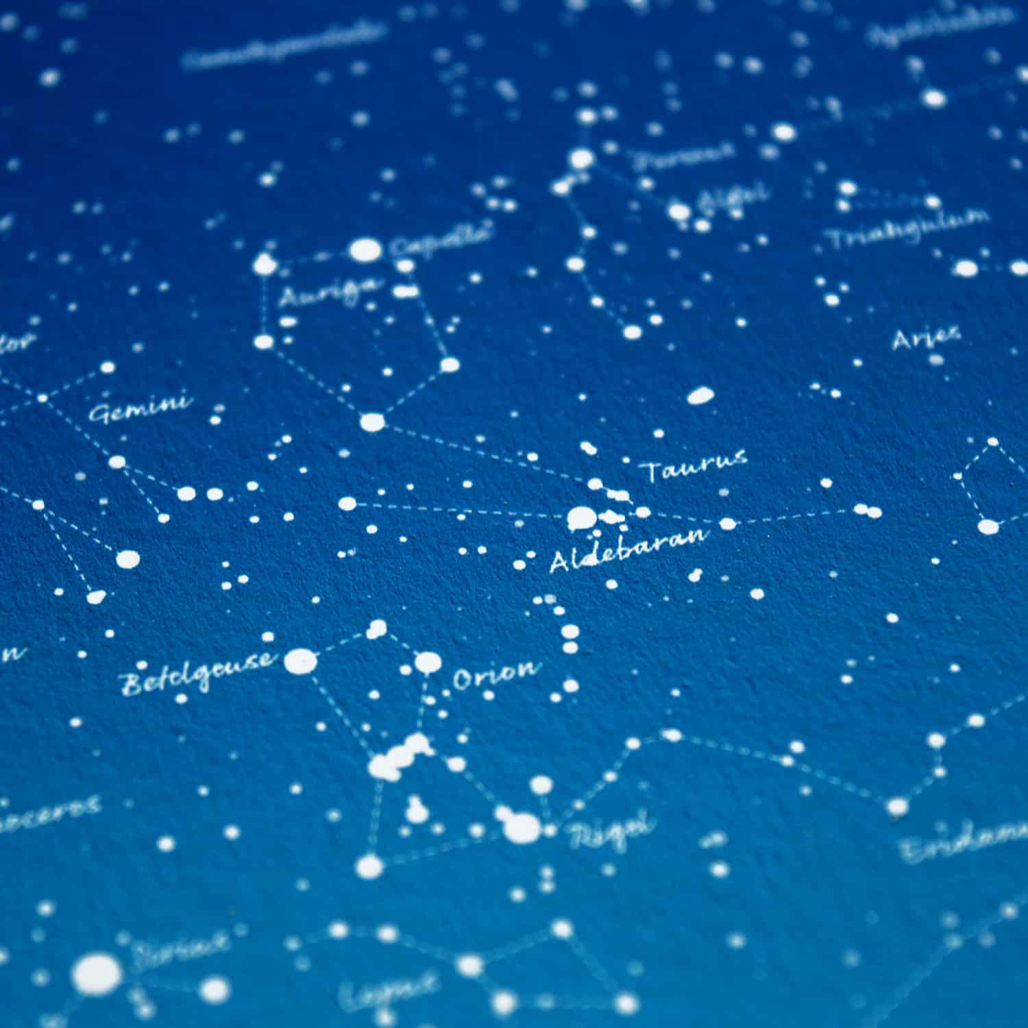 Personalised Christening Gift for Boy Night Sky Print