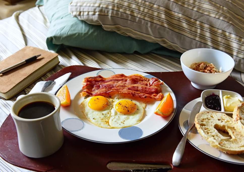 Breakfast on a tray