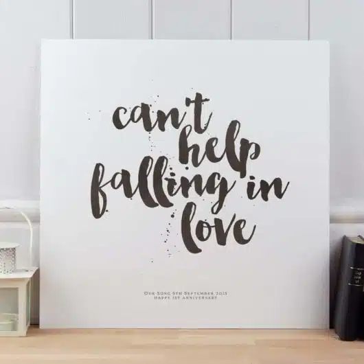 Our wedding song - Art print
