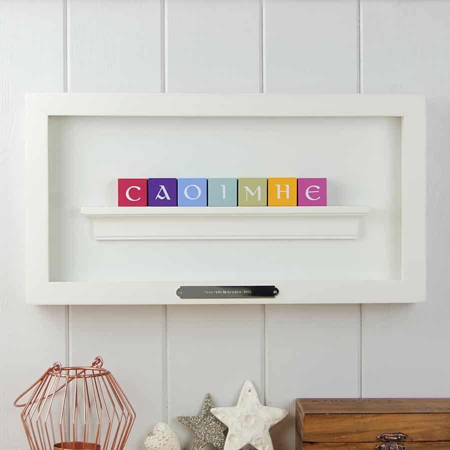 Personalised Vintage Colour Name for Girls -Old Irish Letters