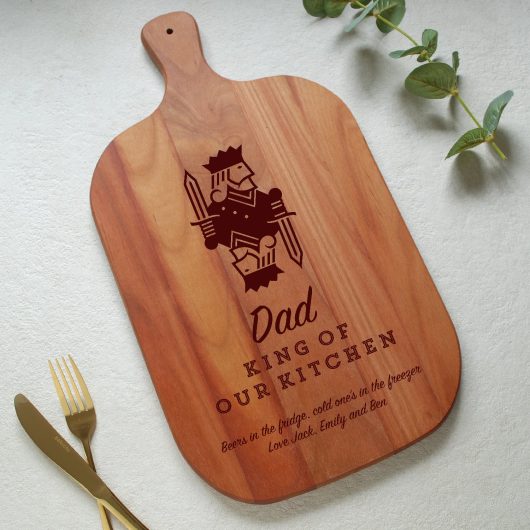 Dad King of the Kitchen Chopping board