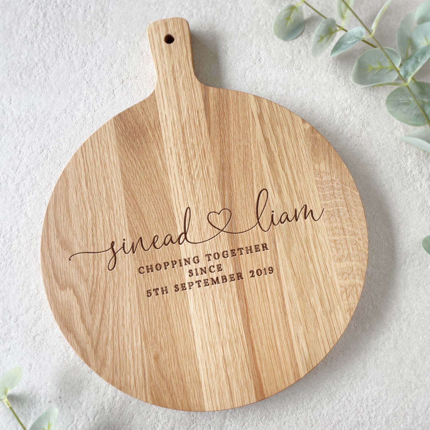 Personalised Couple "Chopping Together" board - Image 5