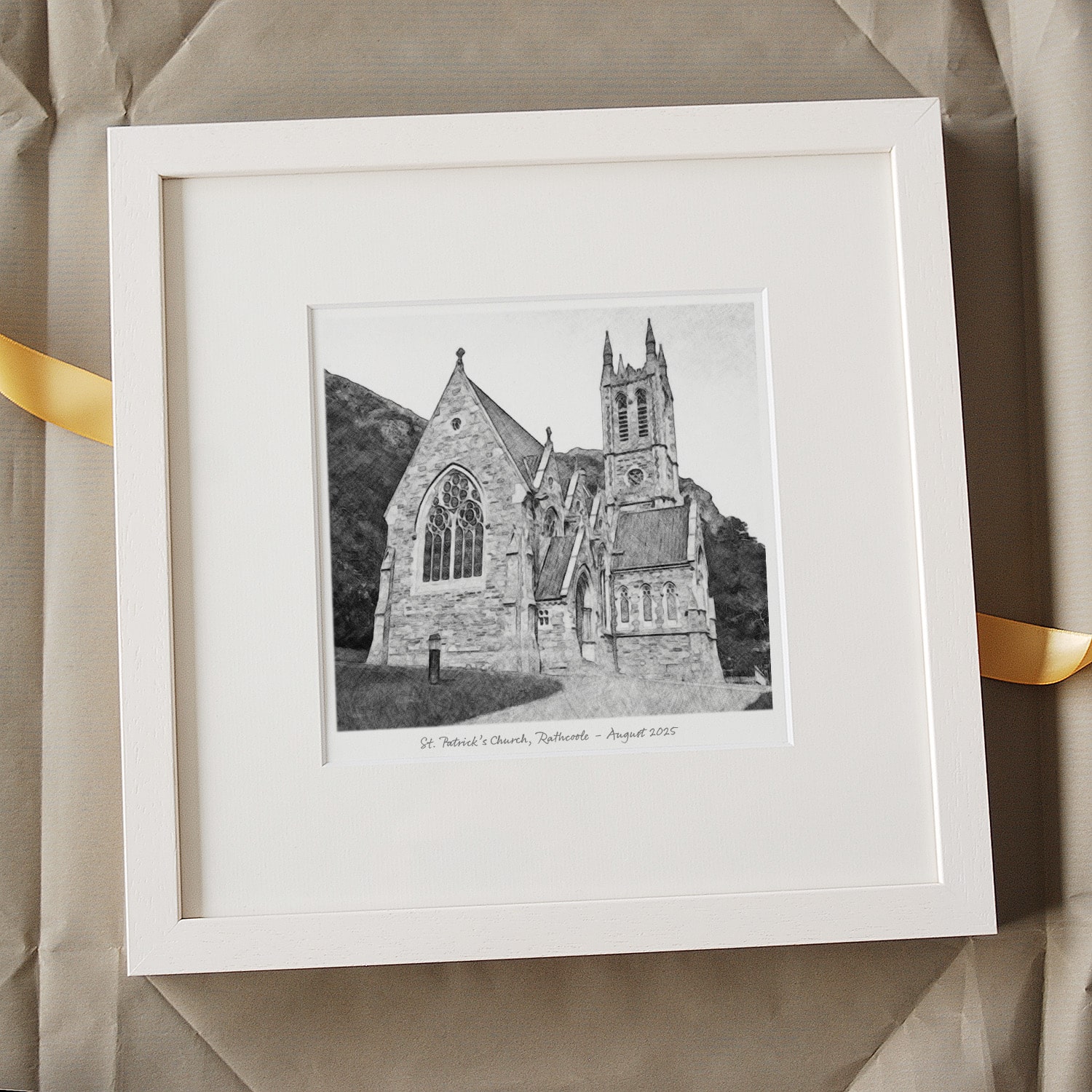 Church Pencil Sketch Print - Image 5