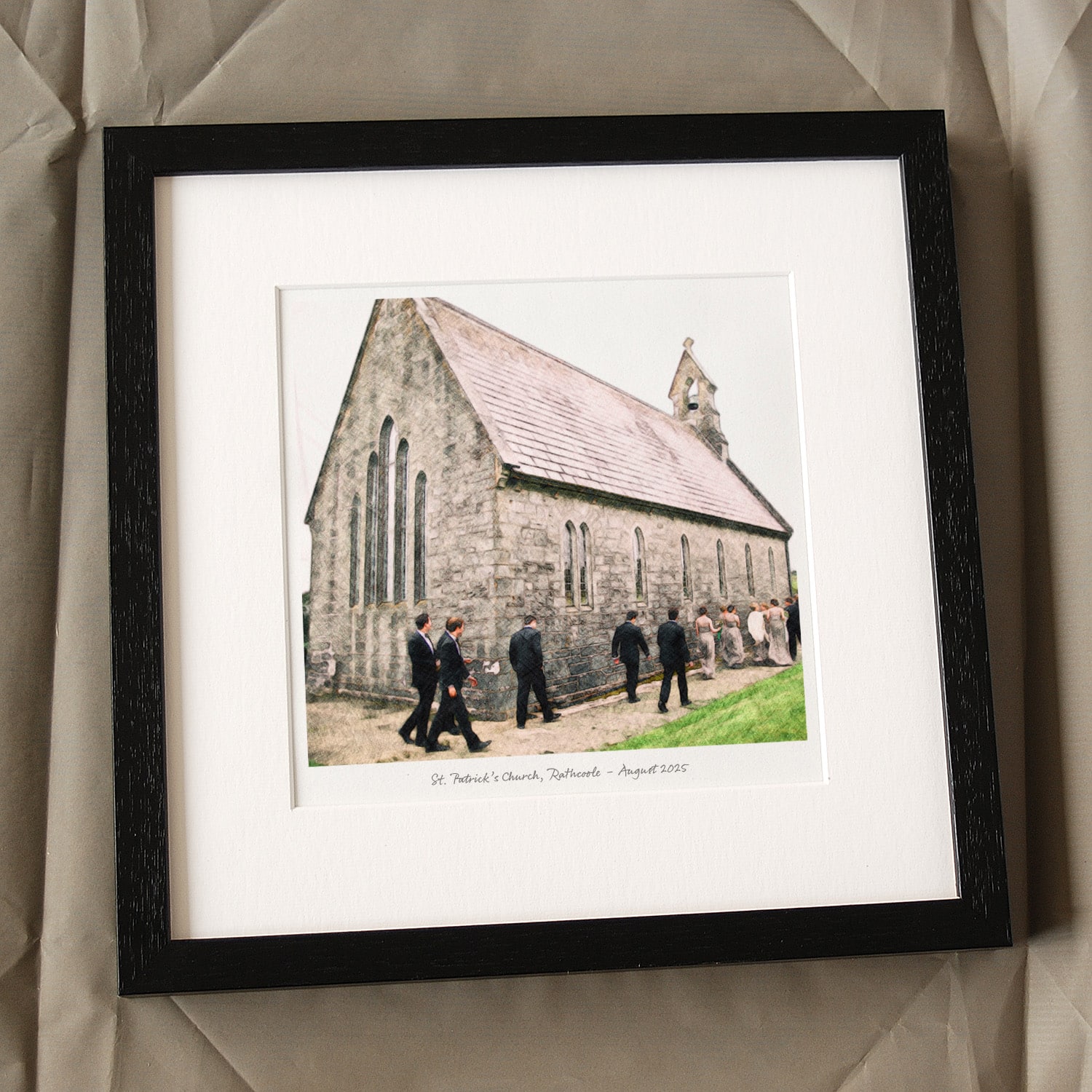 Church Pencil Sketch Print