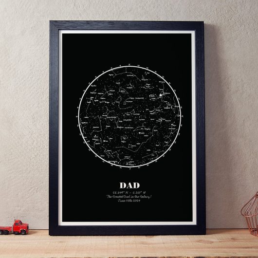 Night Sky | Personalised Star Map for DAD