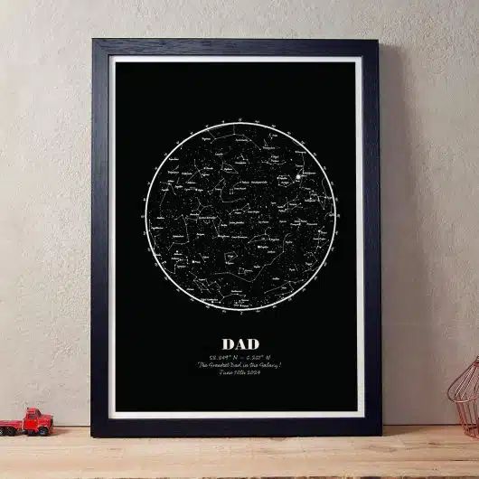 Night Sky | Personalised Star Map for DAD