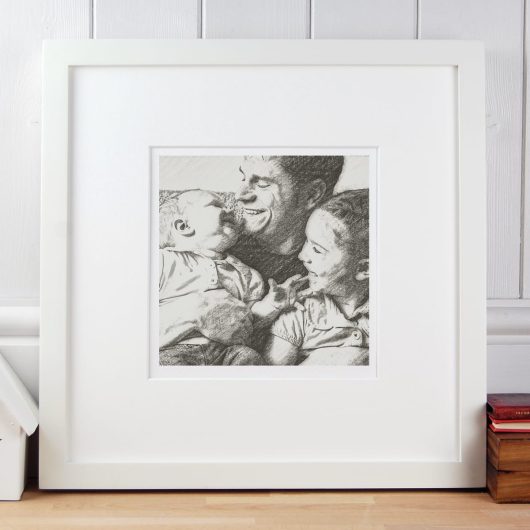 Gift for Dad Portrait with children