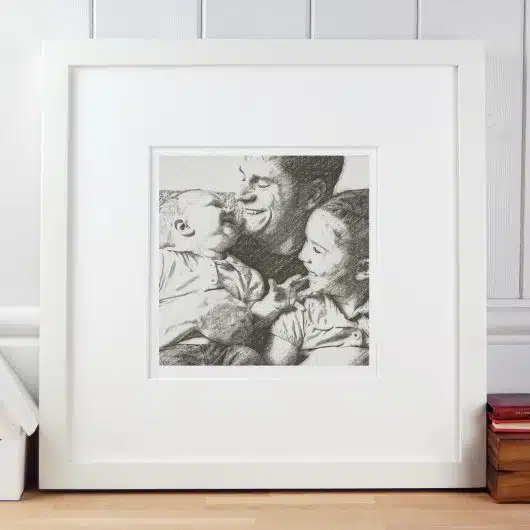 Gift for Dad Portrait with children