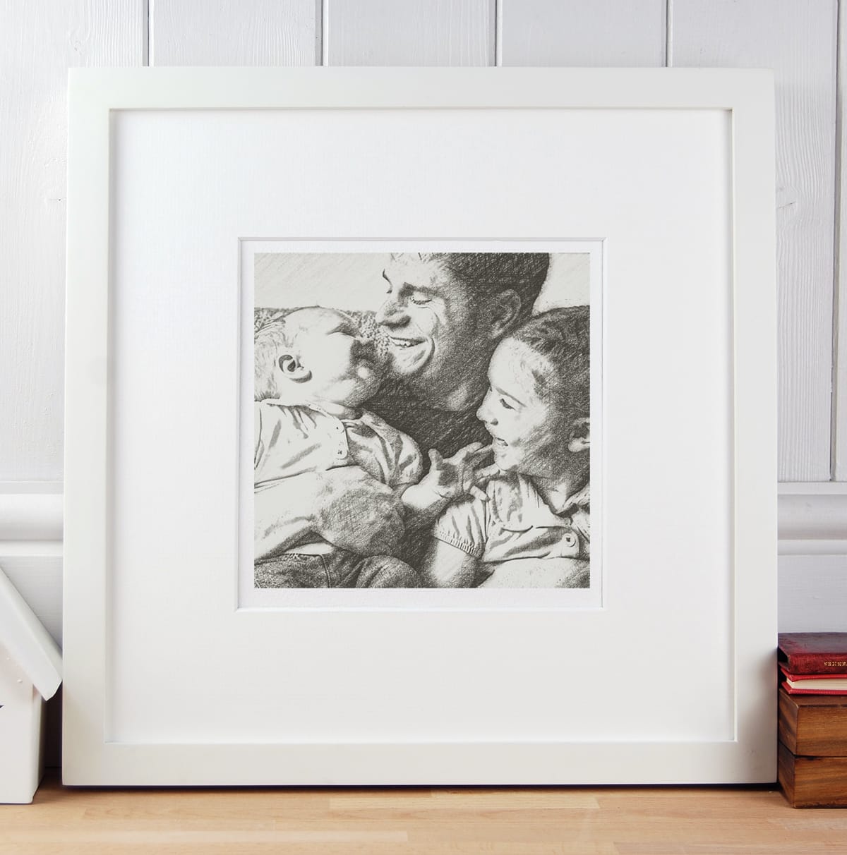 Gift for Dad Portrait with children