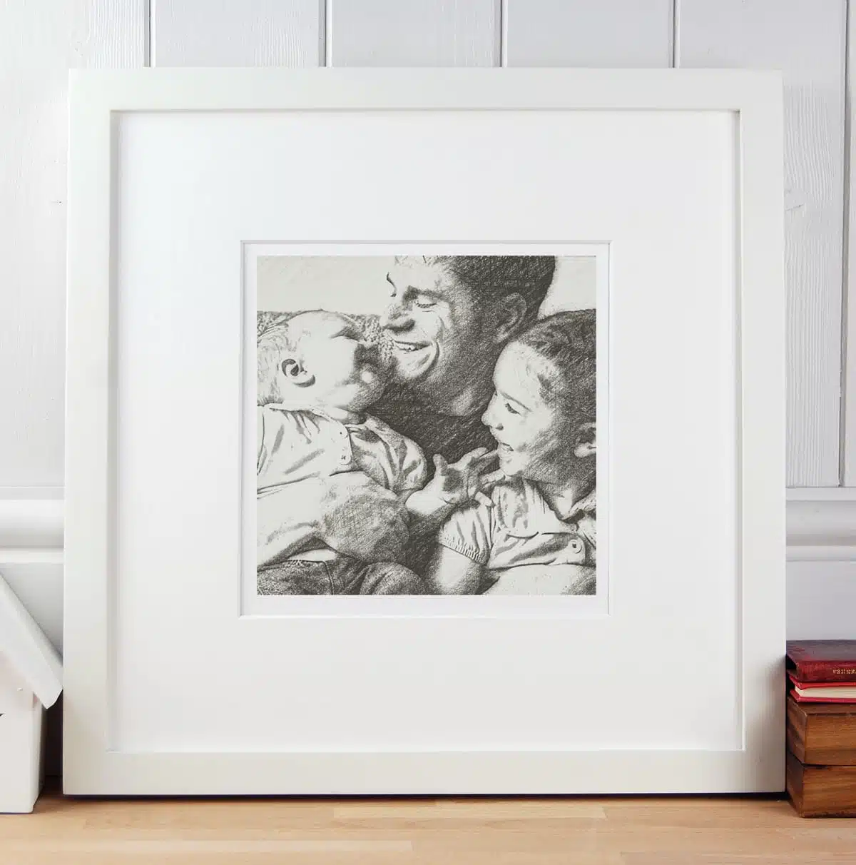 Gift for Dad Portrait with children