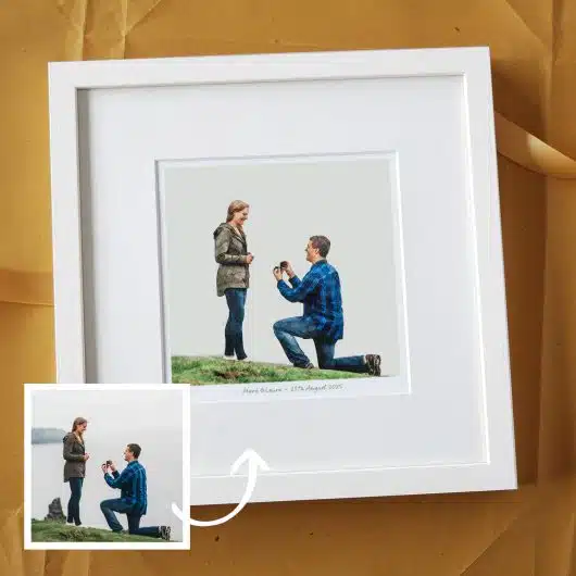 Engagement Pencil Style Portrait