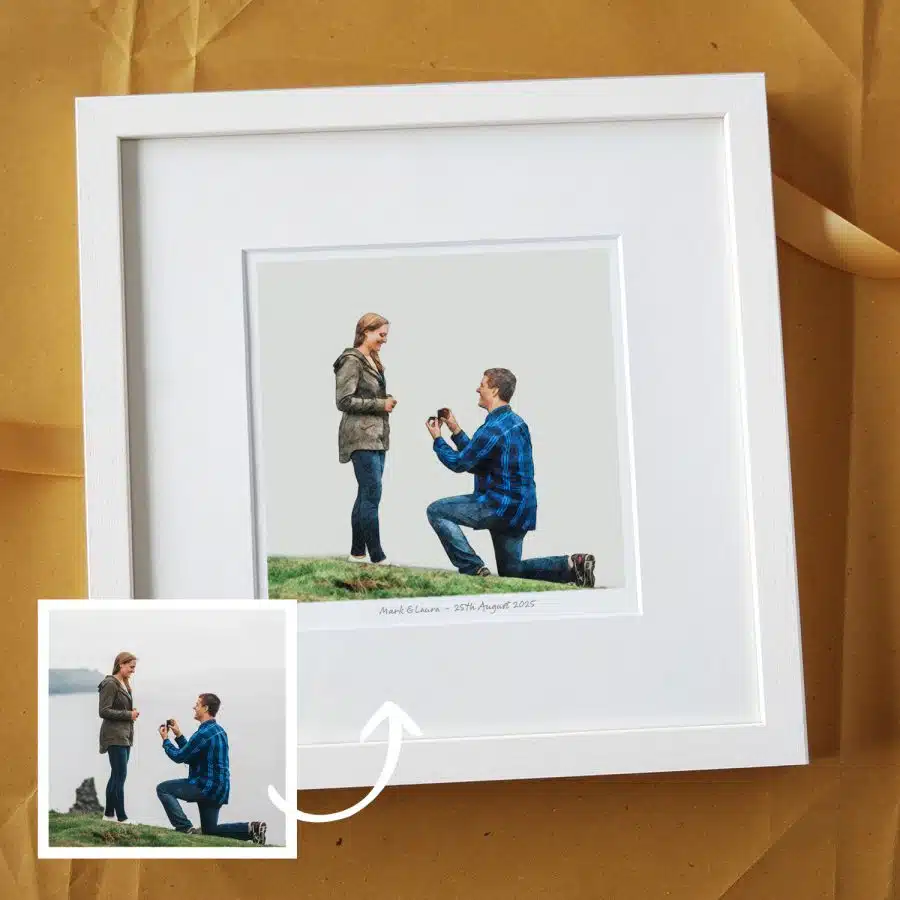 Engagement Portrait Gift Colour Clipped
