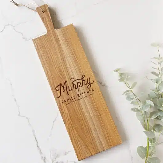 Family Kitchen Board Oak Long Rectangular