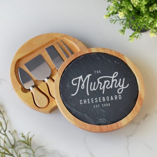 Family Slate Cheese board Set with tools