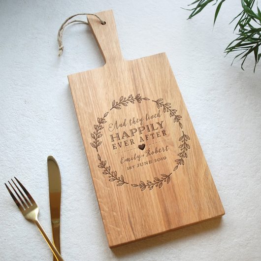 Happily Ever After Wedding Chopping board