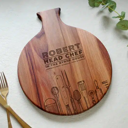 Head Chef Board Walnut Round