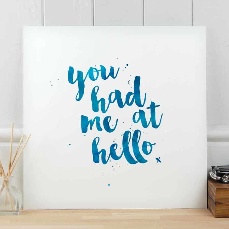 You had me at hello - Art print - Image 4