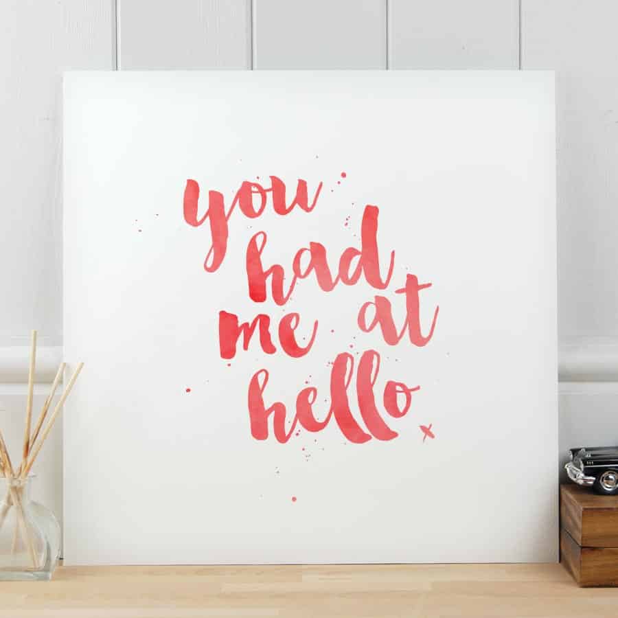 You had me at hello - Art print - Image 7