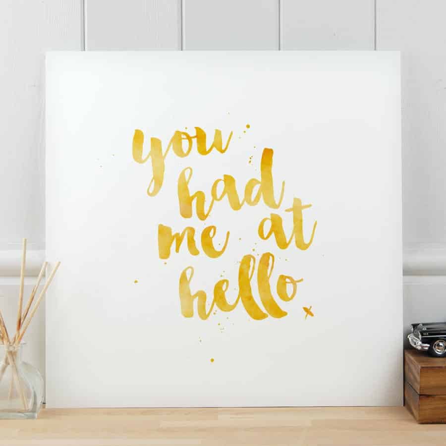 You had me at hello - Art print - Image 5