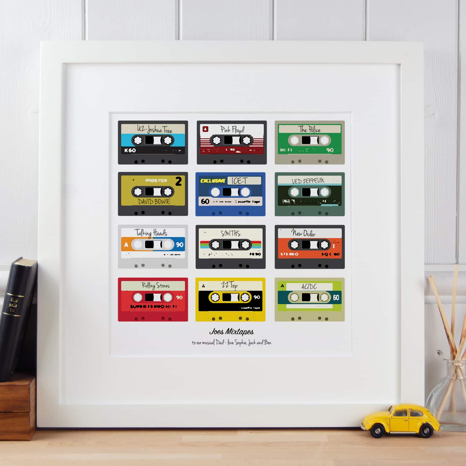 Mixtapes Poster print gift for Dad