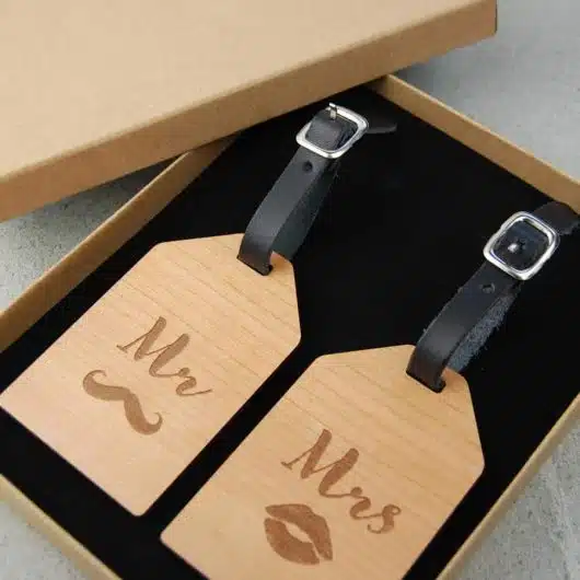 Mr and Mrs Luggage Tag Set