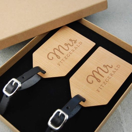 Mr and Mrs Bon Voyage Luggage Tag Set