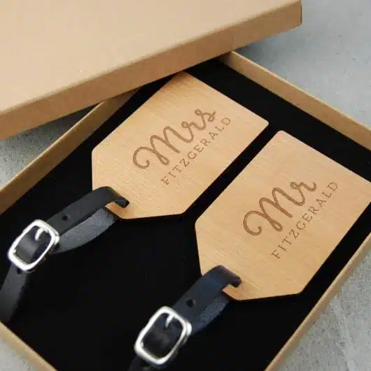 Mr and Mrs Bon Voyage Luggage Tag Set