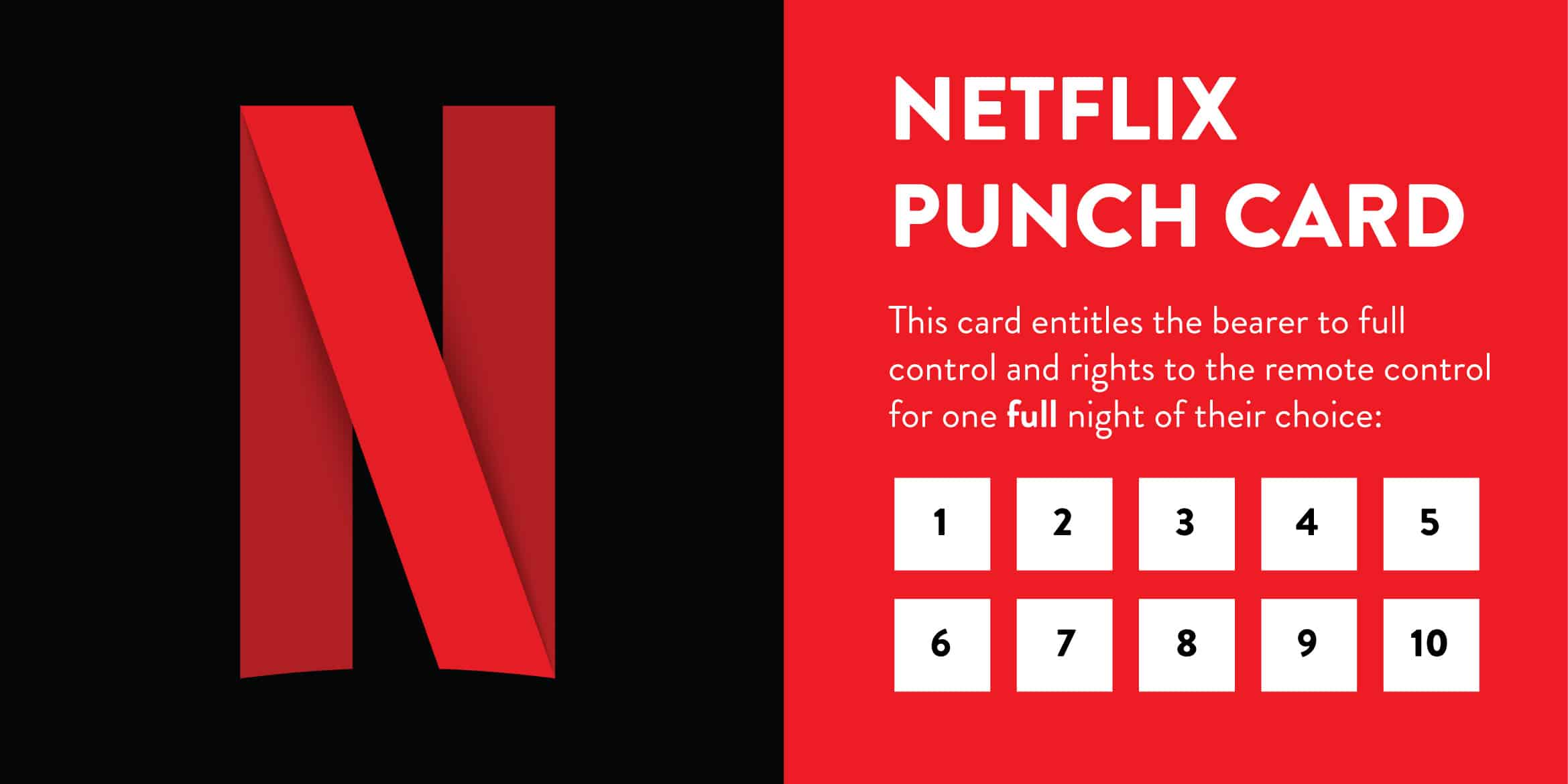 Netflix Punch Card
