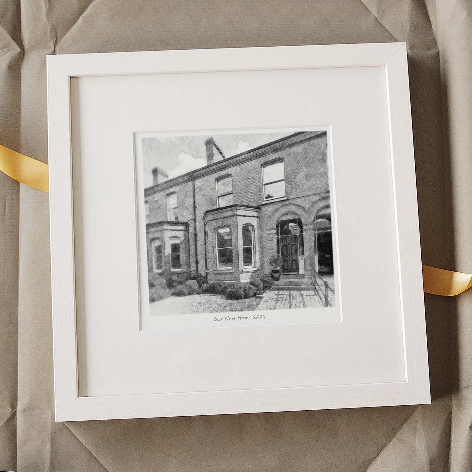 House Pencil Sketch Print - Image 4