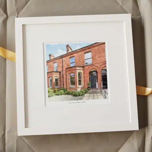 House Pencil Sketch Print