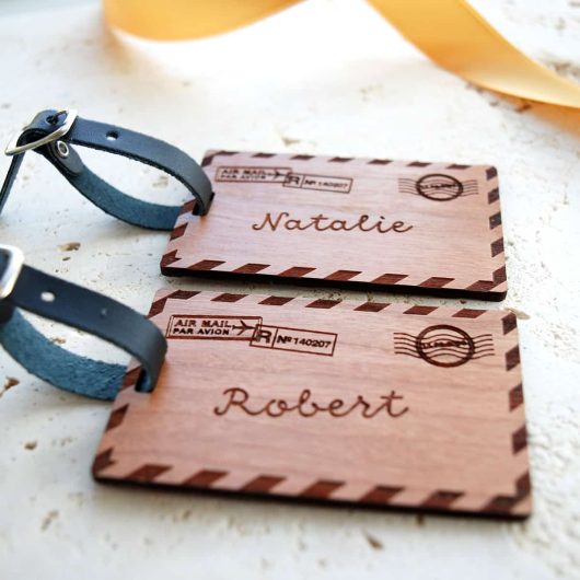 Airmail Luggage Tag Set