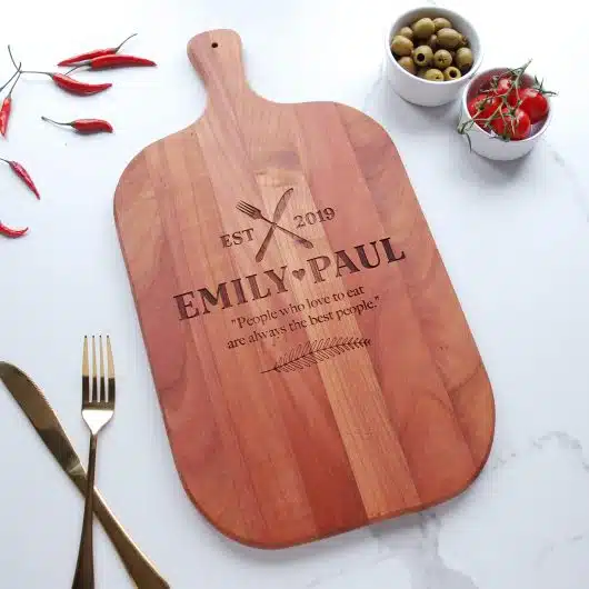 Personalised Cherry Wooden Wedding Gift