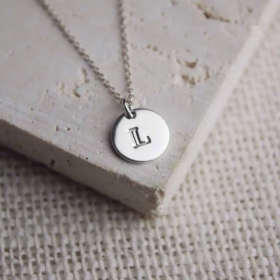 Personalised-Jewellery-Silver-Initial-Necklace