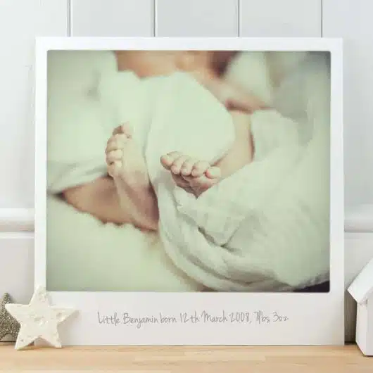 New Baby Vintage Photo Print