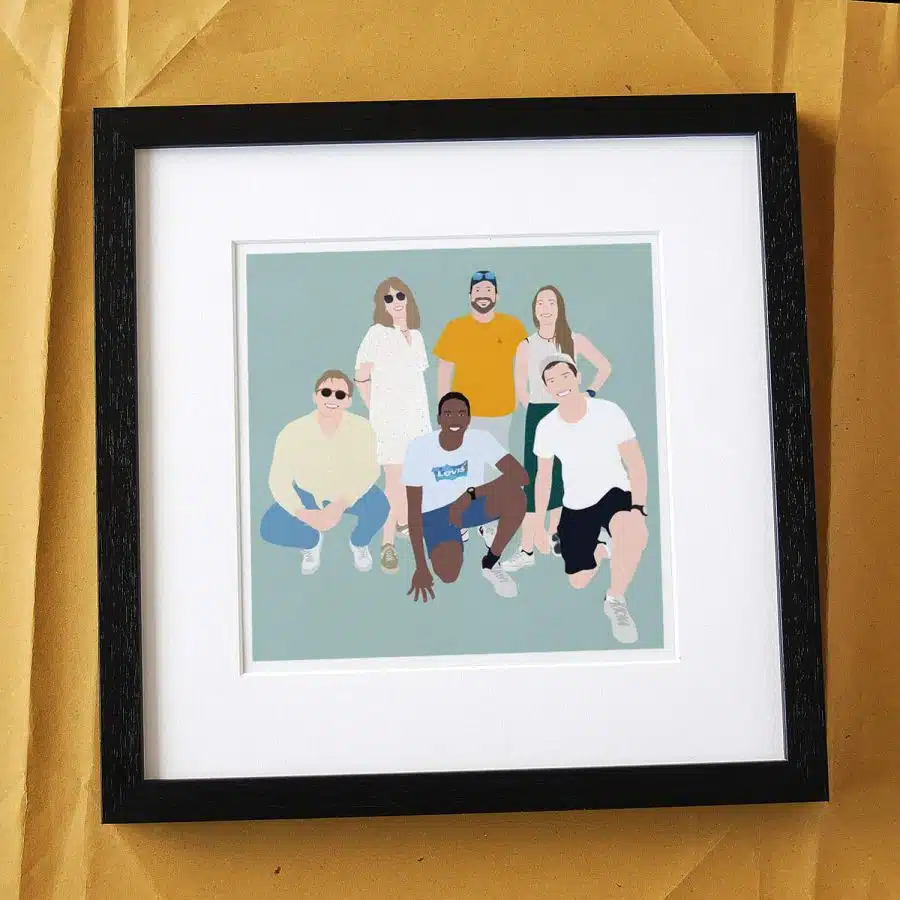 Pop Art Portrait 6 People