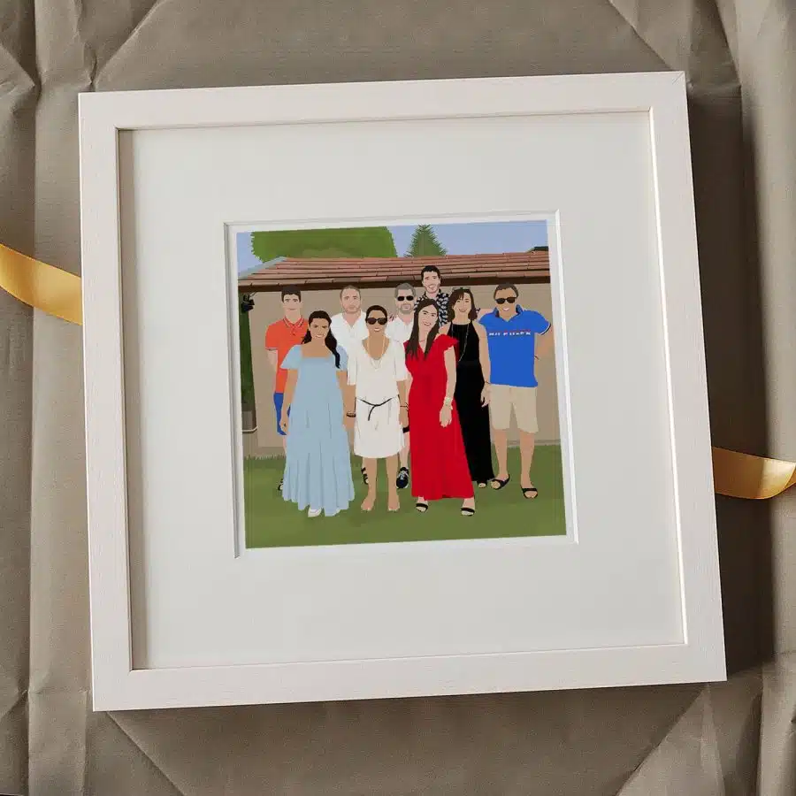 Pop Art Portrait 9 People