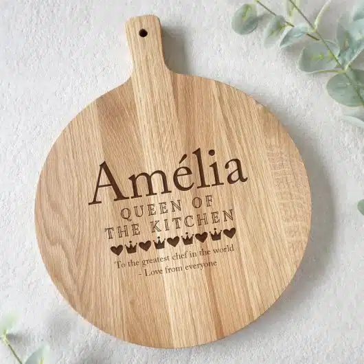 Queen of the Kitchen Board Oak Round