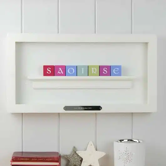 Personalised Name Frame Pastel Irish Letters