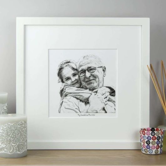 2 Photos Pencil Portrait