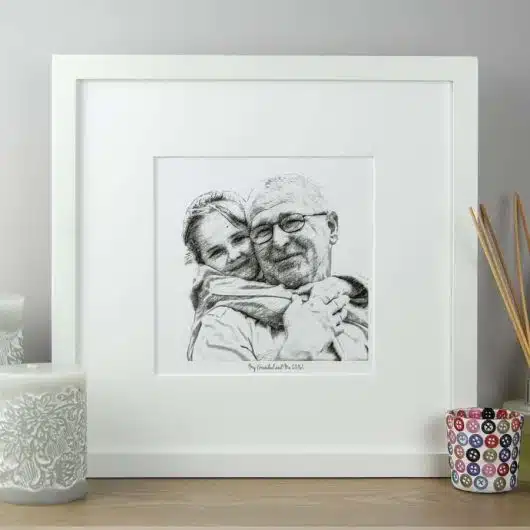 2 Photos Pencil Portrait