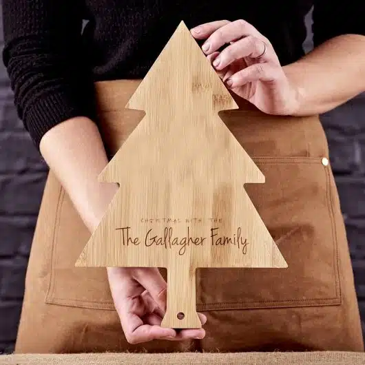 Christmas Tree Family Personalised Serving Board