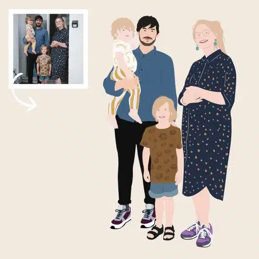 Pop Art Portrait 4 People