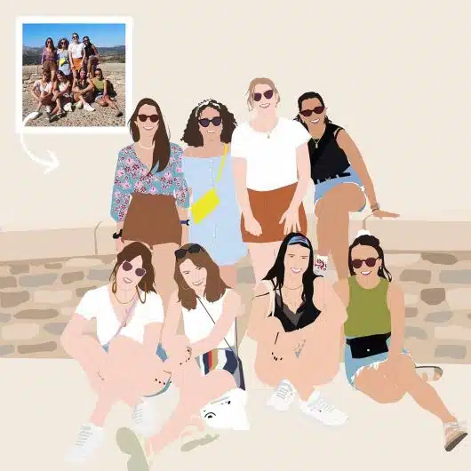 Pop Art Portrait 8 People