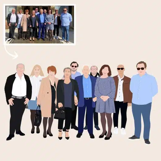 Pop Art Portrait 10 People