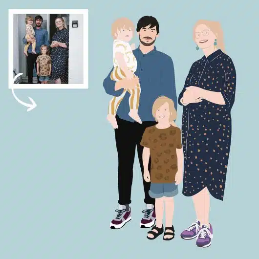 Pop Art Portrait 4 People