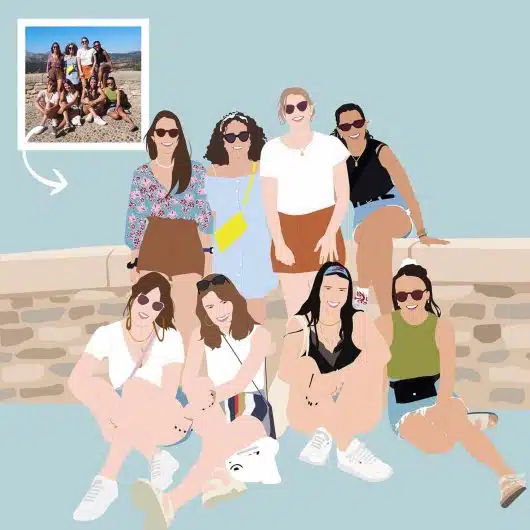 Pop Art Portrait 8 People