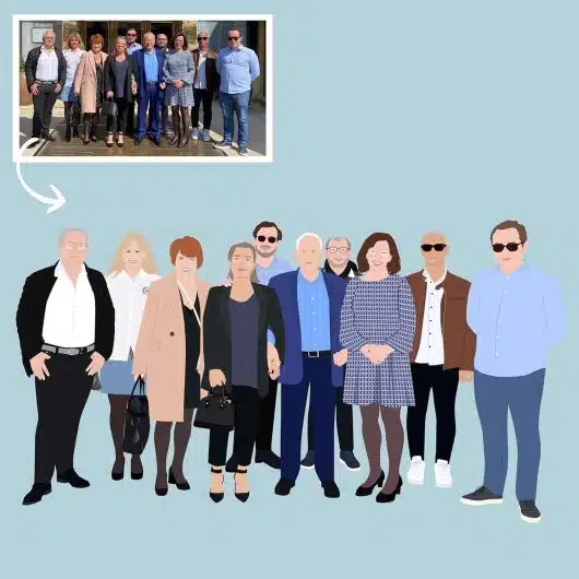 Pop Art Portrait 10 People